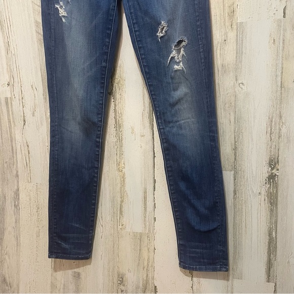 Mother The Double Fray Charmer Skinny Jeans- Take The Edge Off size 24 - Picture 4 of 8